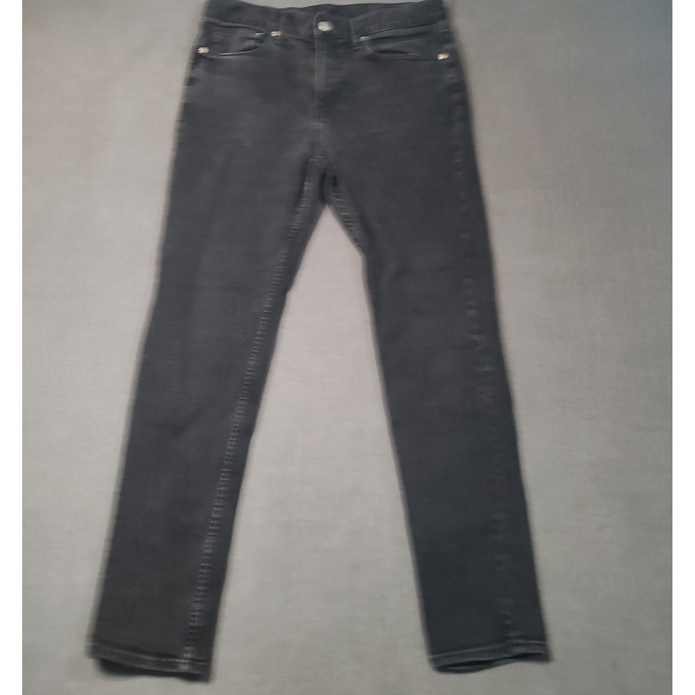 H&M Slim Fit Jeans Mens 32x32 Black Washed Stretch Denim Pants